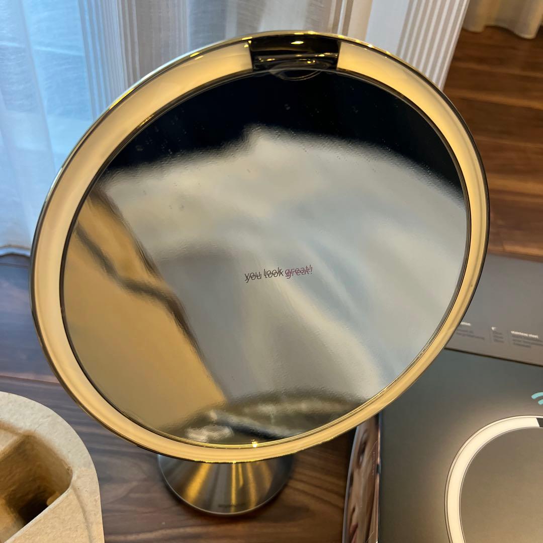 simplehuman sensor mirror 5x タッチセンサーライト付
