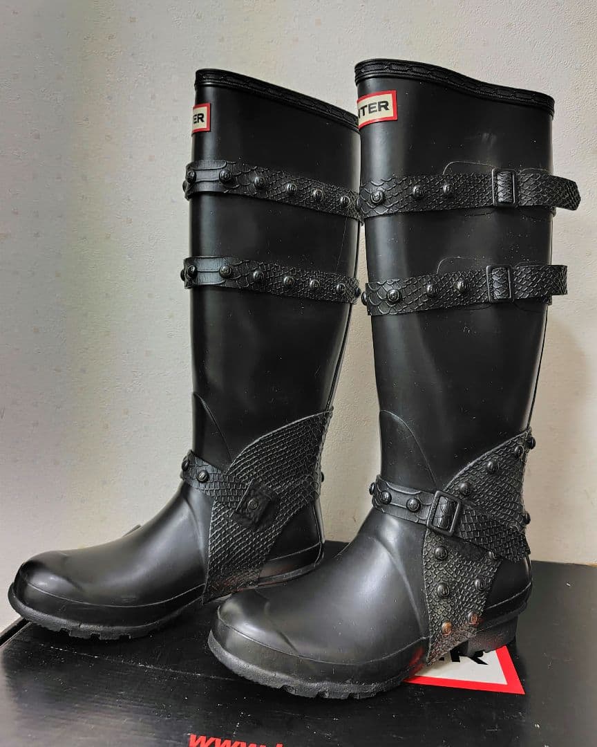 値下げ★HUNTER レインブーツ/FESTIVAL 2011 TALL/美品