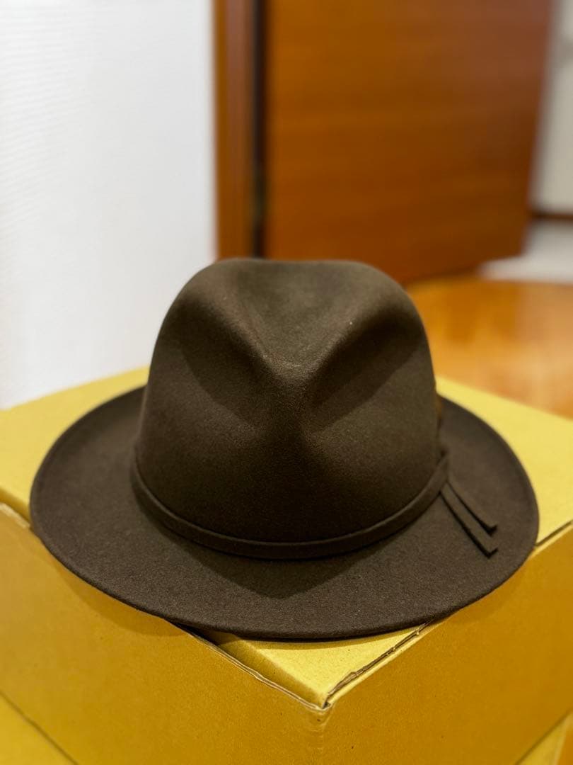 新品未使用　ステットソン ウールフェルトハット サンドベージュ 57cm