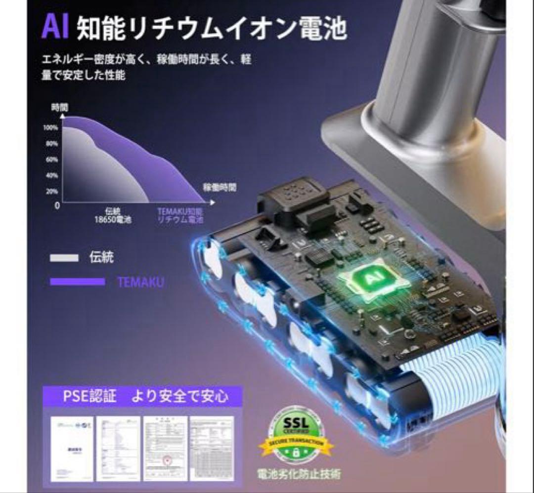 値下げ✨掃除機 コードレス　サイクロン軽量 掃除機 コードレス