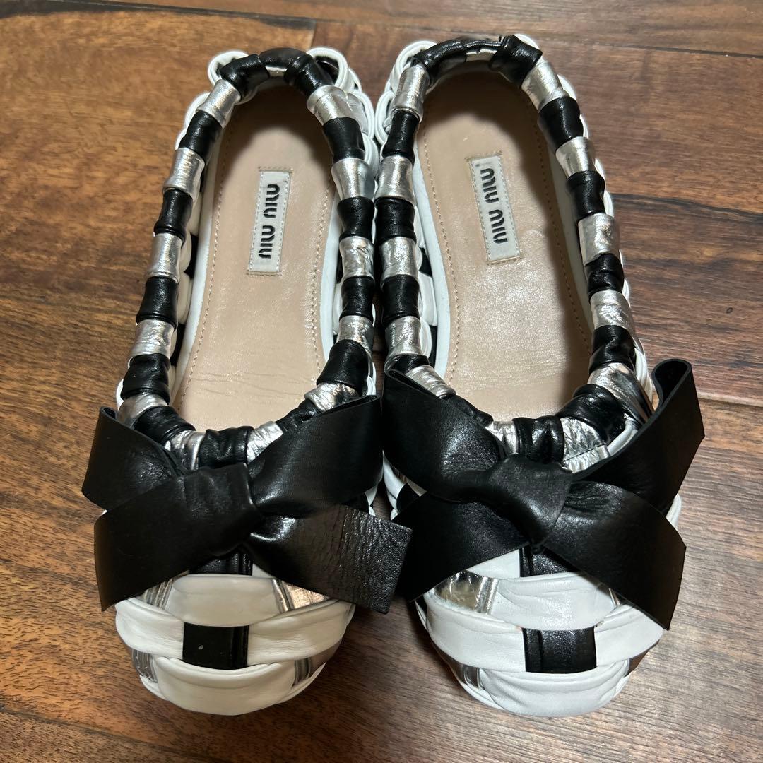 ミュウミュウ　36 リボンシューズ！