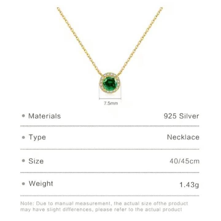 X822 ネックレス レディース ゴールド k18 S925 エメラルド