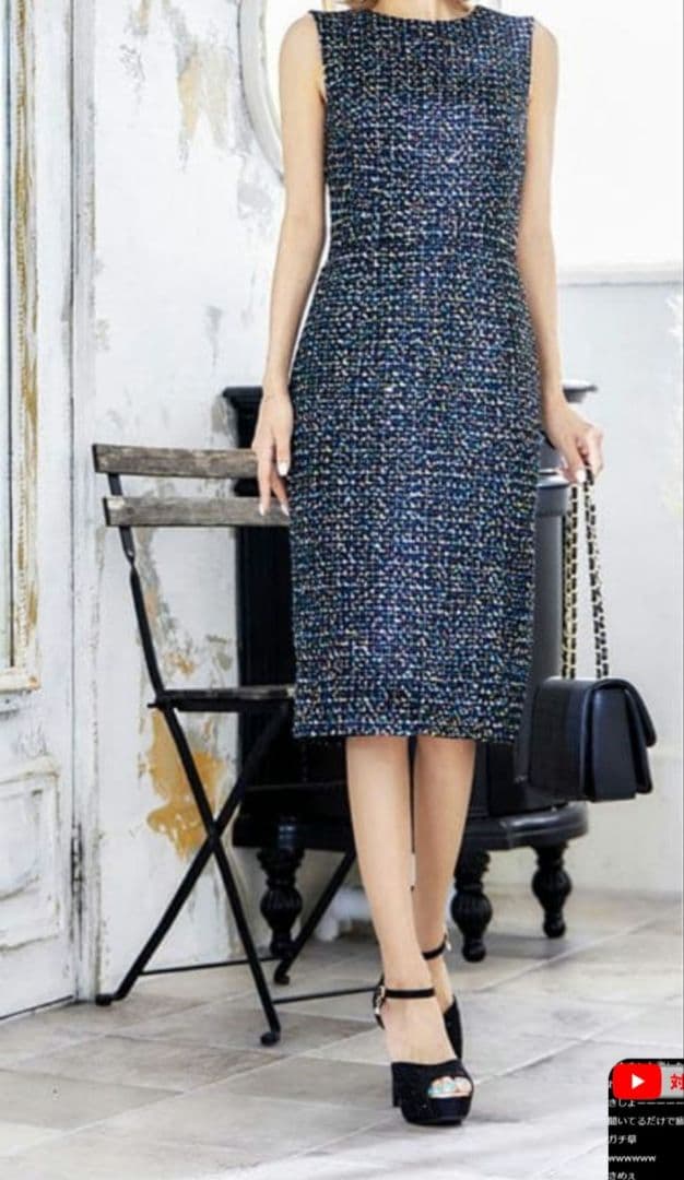 エルケイ　ツイード　ドレス