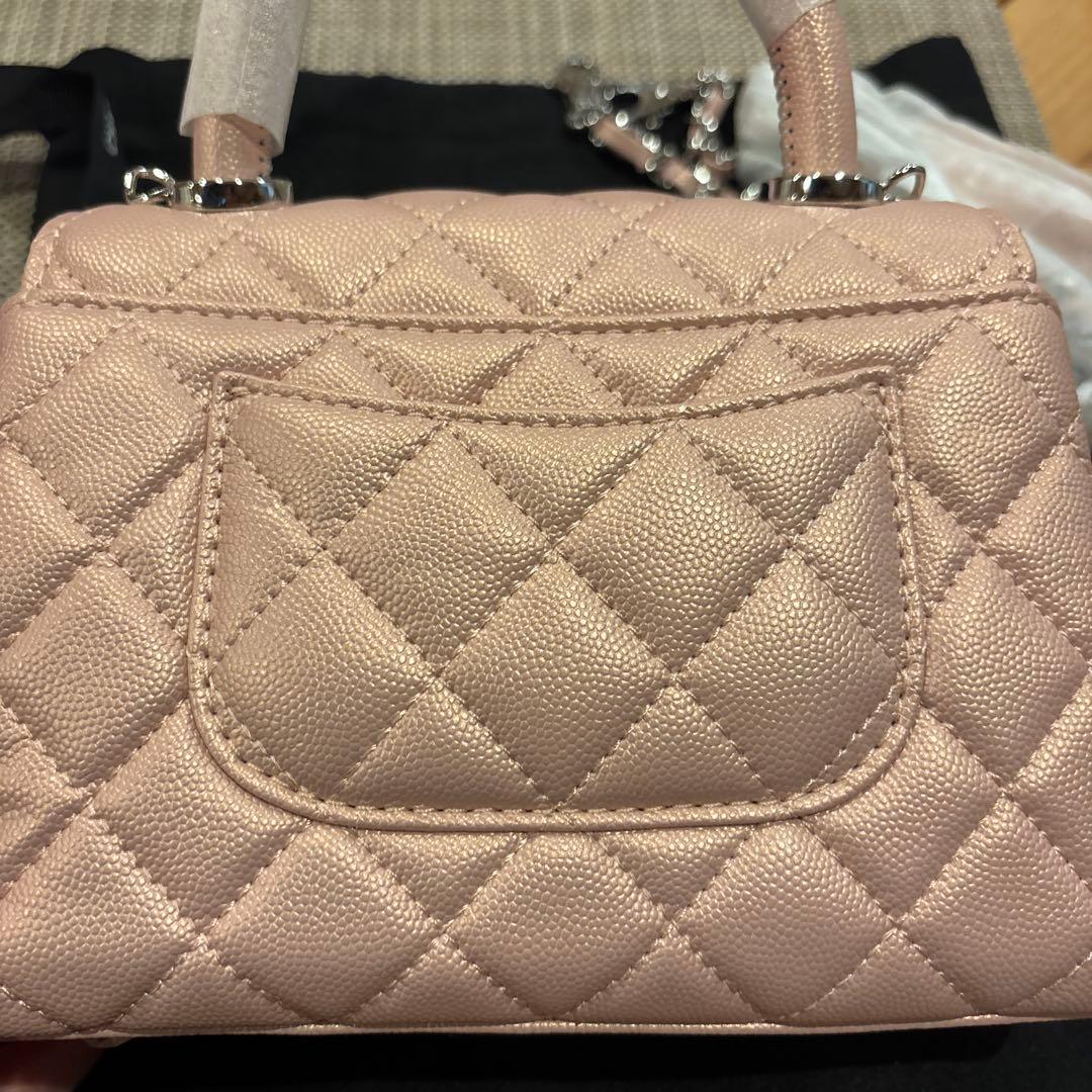 激レアCHANELココハンドルピンクメタリックノベルティバッグ新品未使用
