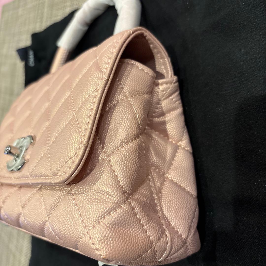 激レアCHANELココハンドルピンクメタリックノベルティバッグ新品未使用