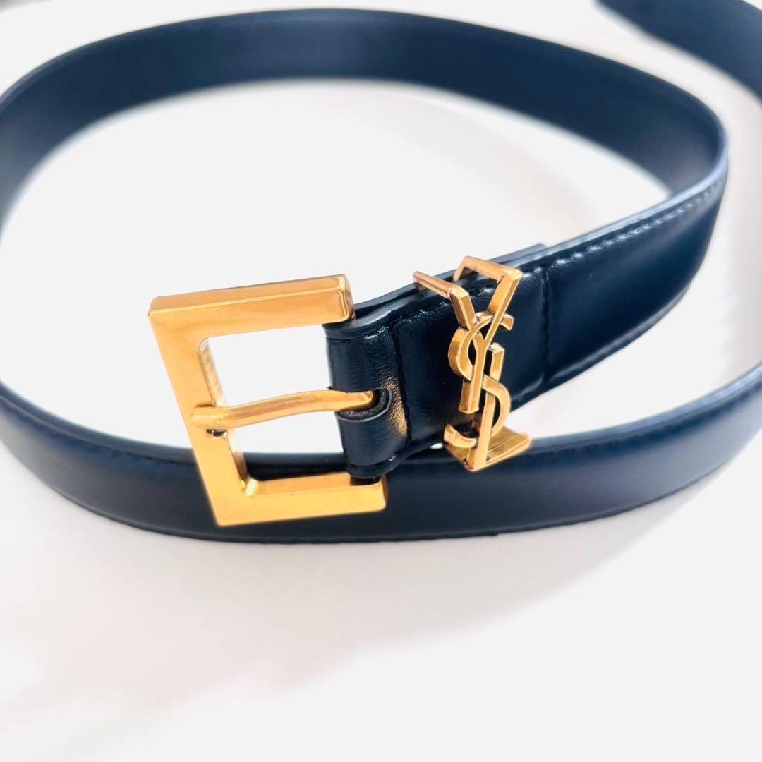YSL ベルト ゴールド レザー 激安