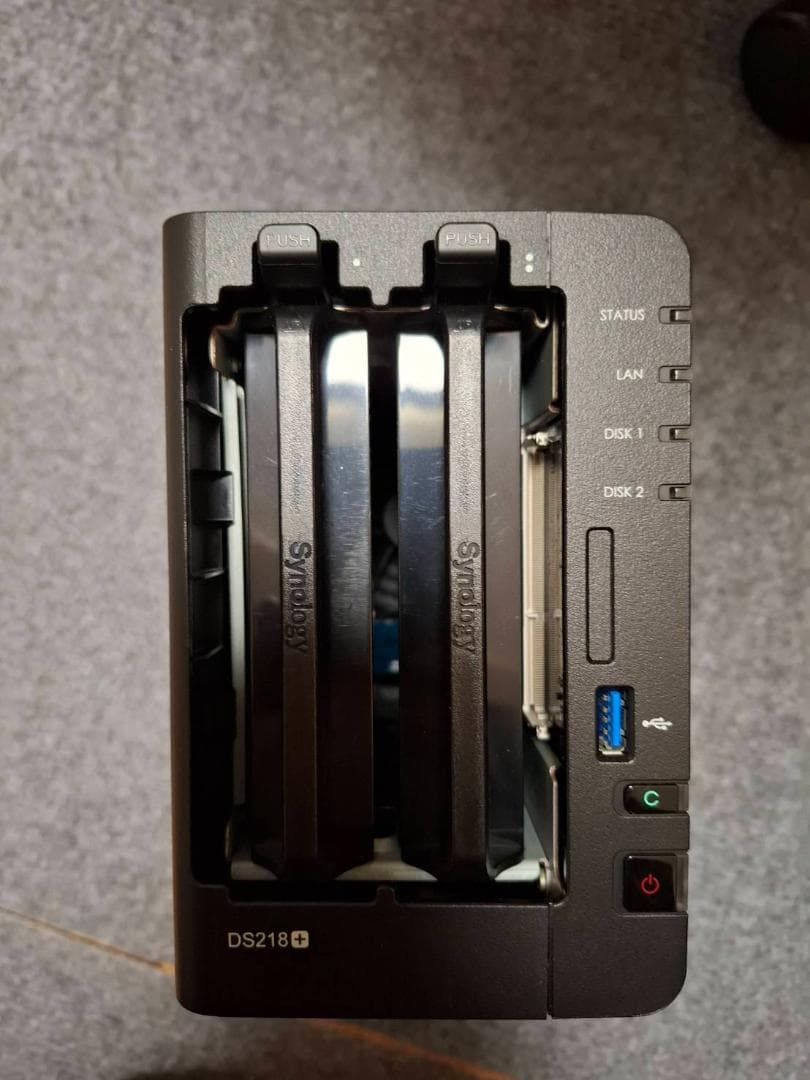 R*C様 Synology DS218+ NAS 2ベイ HDD(1TB*2)付