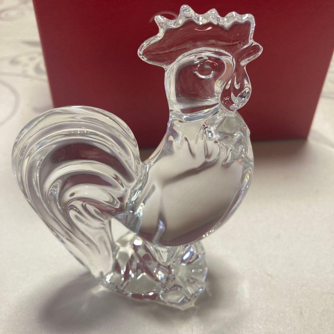 Baccarat バカラ ニワトリ 置物 干支 オブジェ フィギュリン