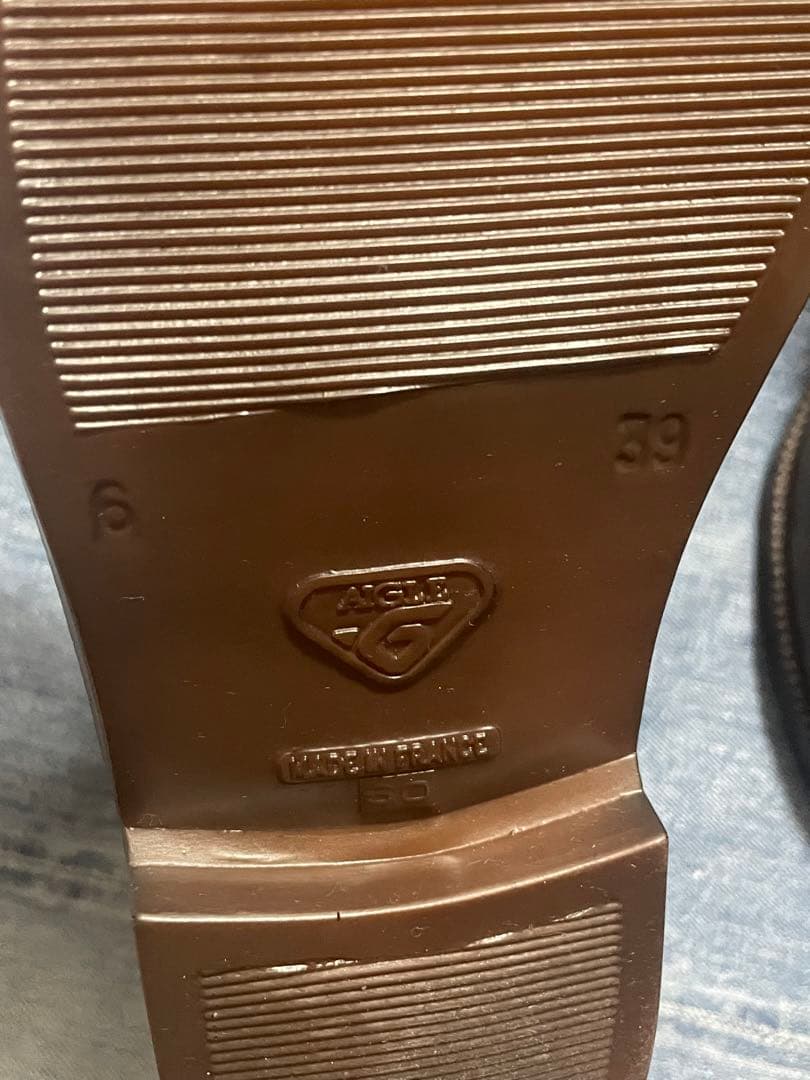 【新品未使用】 エーグル サイトゴア ラバーブーツ ショート乗馬用24.5cm