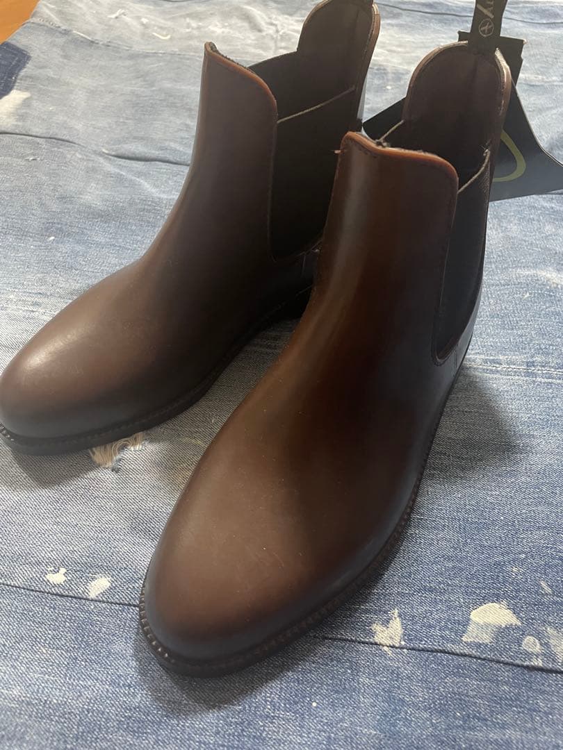 【新品未使用】 エーグル サイトゴア ラバーブーツ ショート乗馬用24.5cm