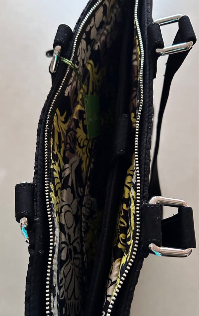 Vera Bradley ブラックキルティング トートバッグ