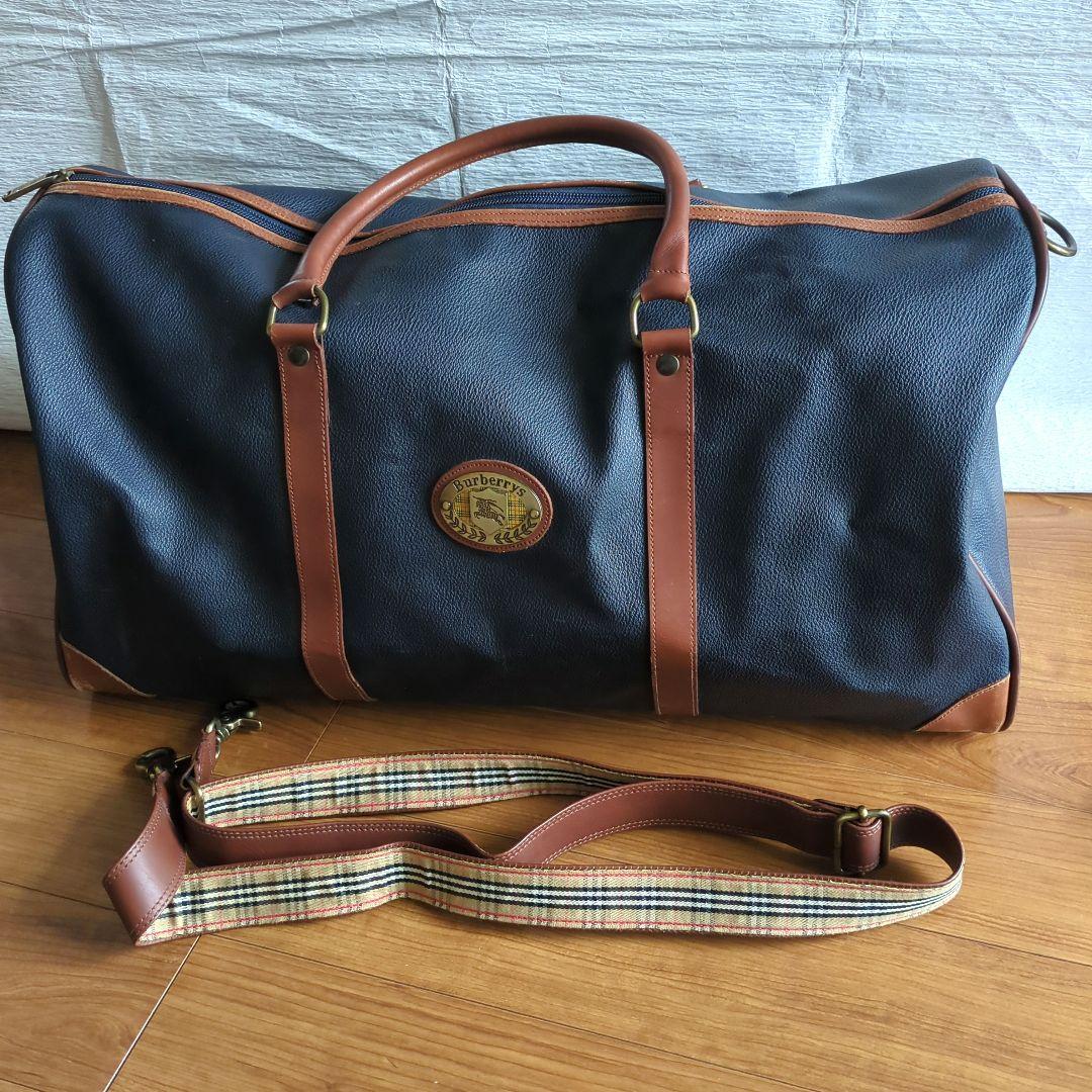 Burberry バーバリー ボストンバッグ2WAY　ショルダーストラップ付