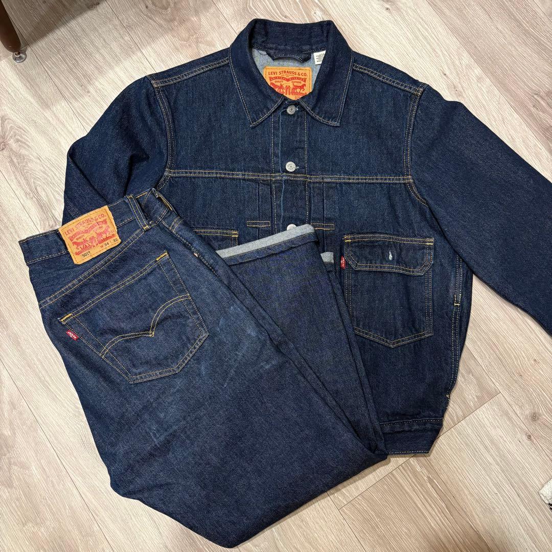 【リーバイス】デニムジャケット / トラッカージャケット/ 501 W34