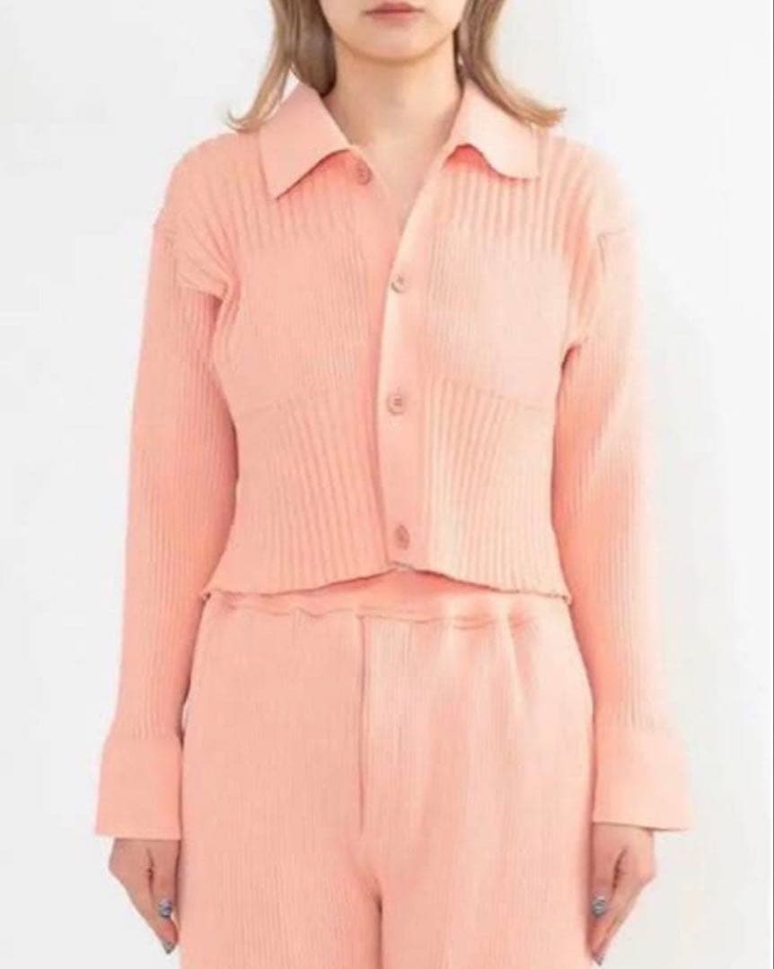 美品　cfcl カーディガン　サーモンピンク