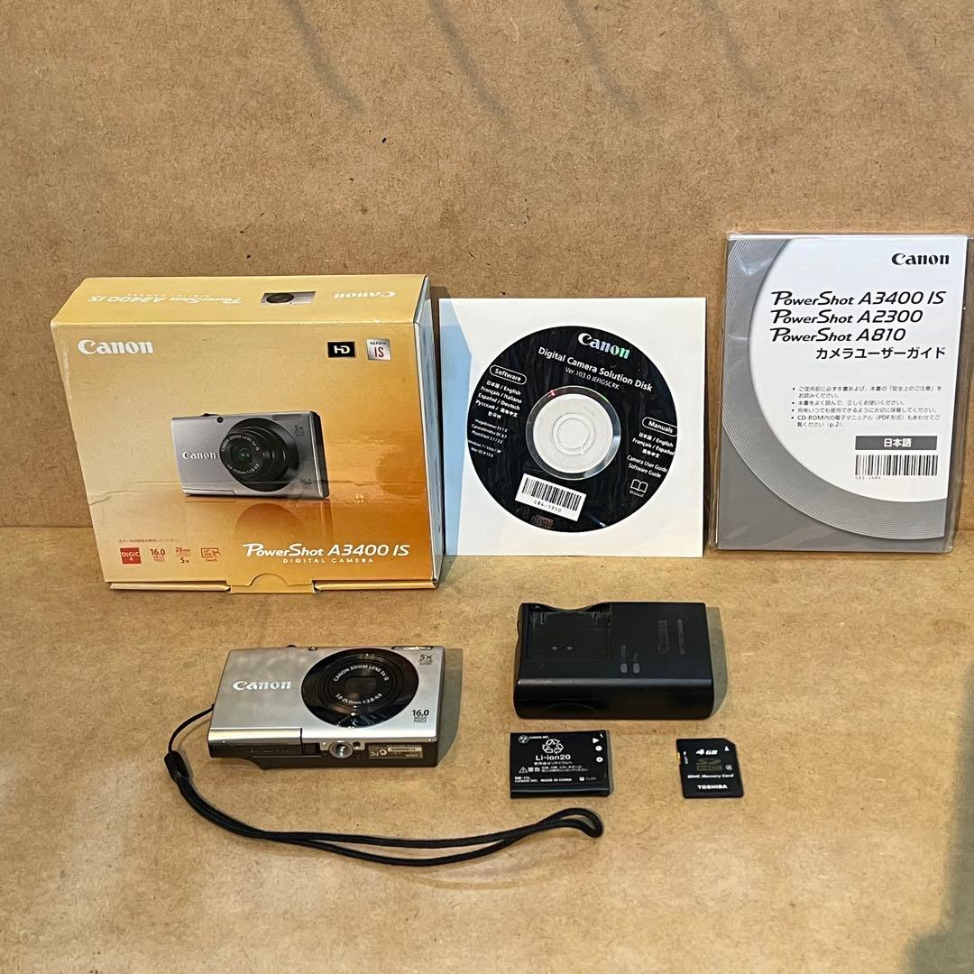 Canon A3400 IS キヤノン パワーショット デジカメ コンデジ