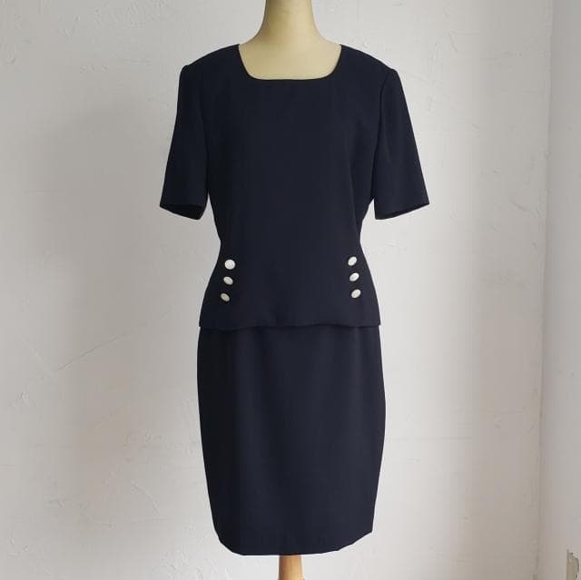 アクリス AKRIS ☆ セットアップ スカート シルク混 半袖 40 薄手