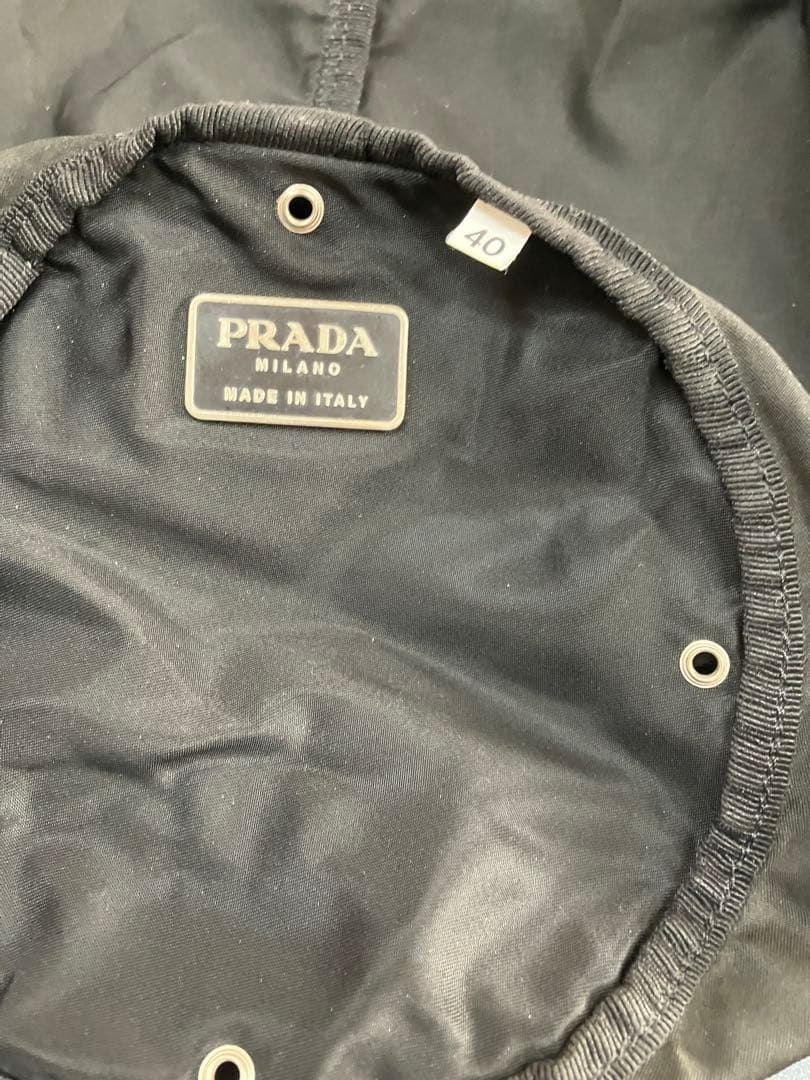 PRADA ボンサック ドラムバッグ BLACK