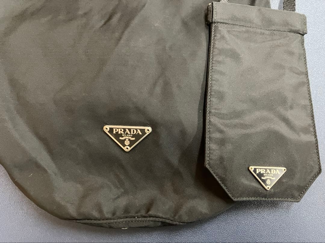 PRADA ボンサック ドラムバッグ BLACK