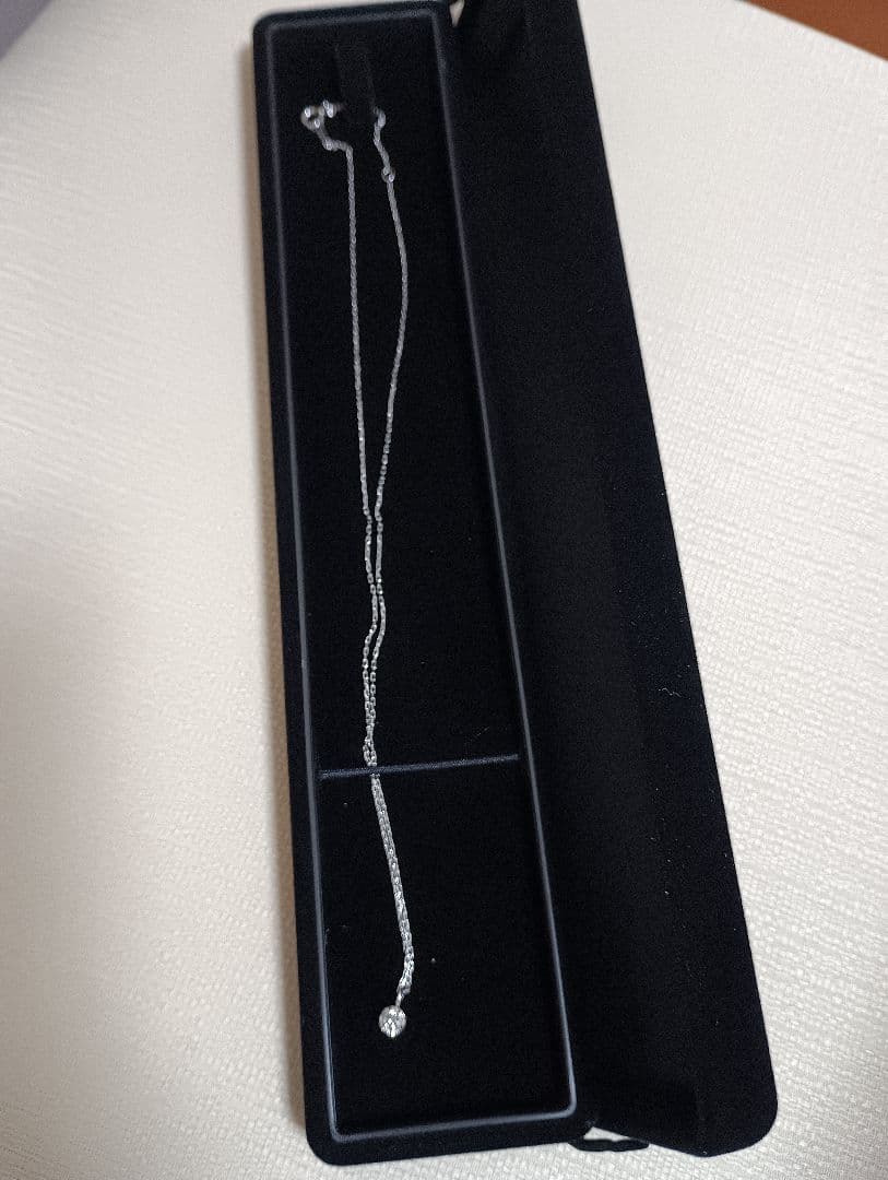 ネックレス　K18　WG　ホワイトゴールド　ダイヤモンド　0.2ct　新品未使用