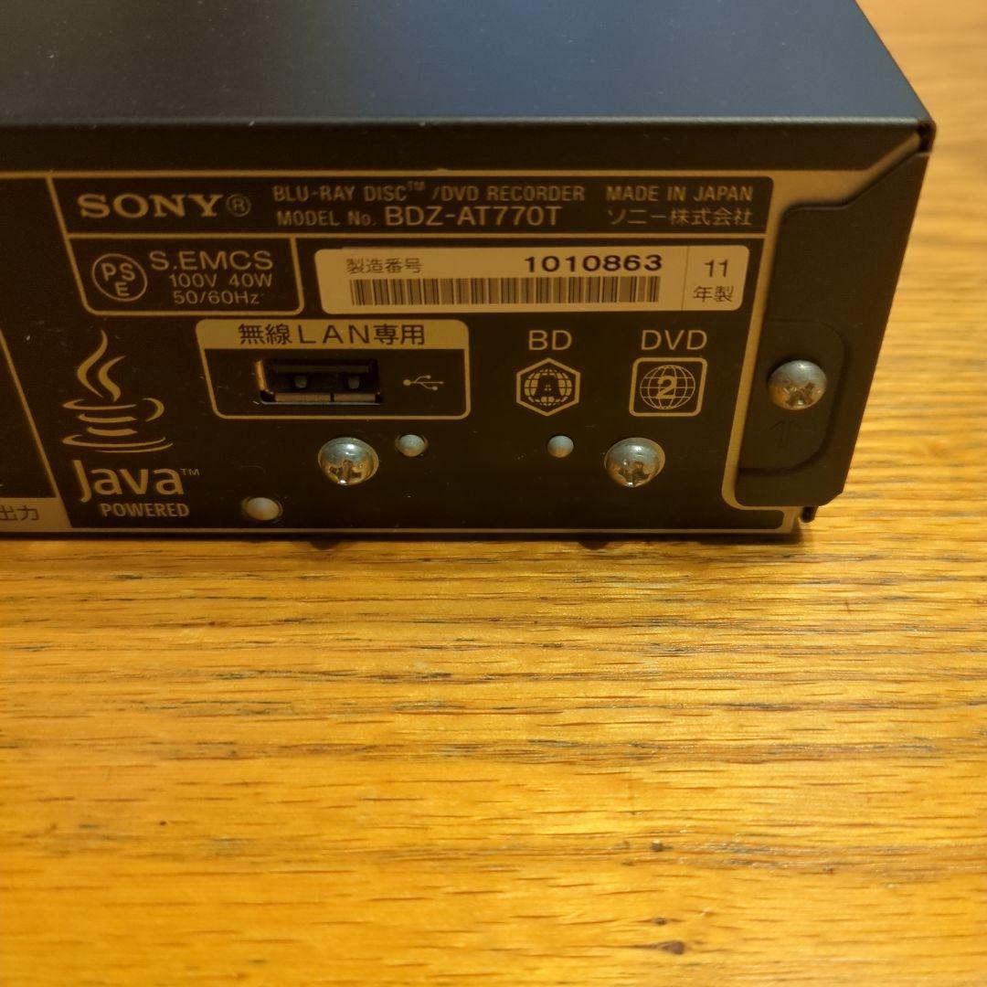 SONY BDZ-AT770T 500GB Blu-rayレコーダー