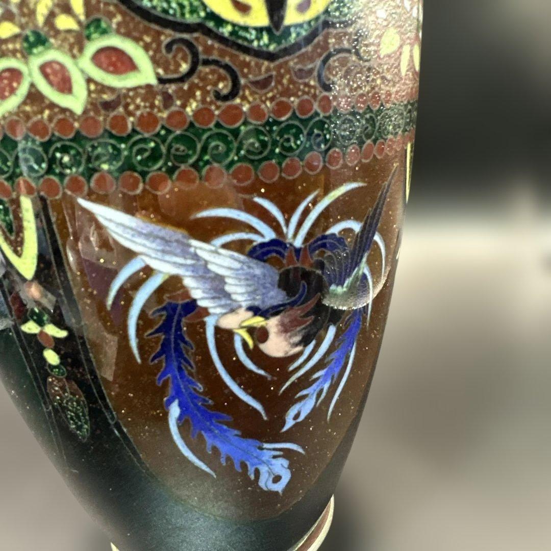 七宝焼，掐丝珐琅，花瓶，花器，置物