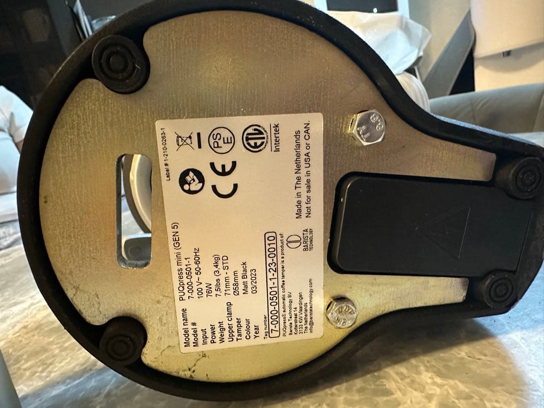 オートタンパー　PUQpress mini （GEN5）