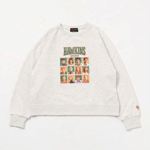 М　STRANGER THINGS スウェットプルオーバー オートミール