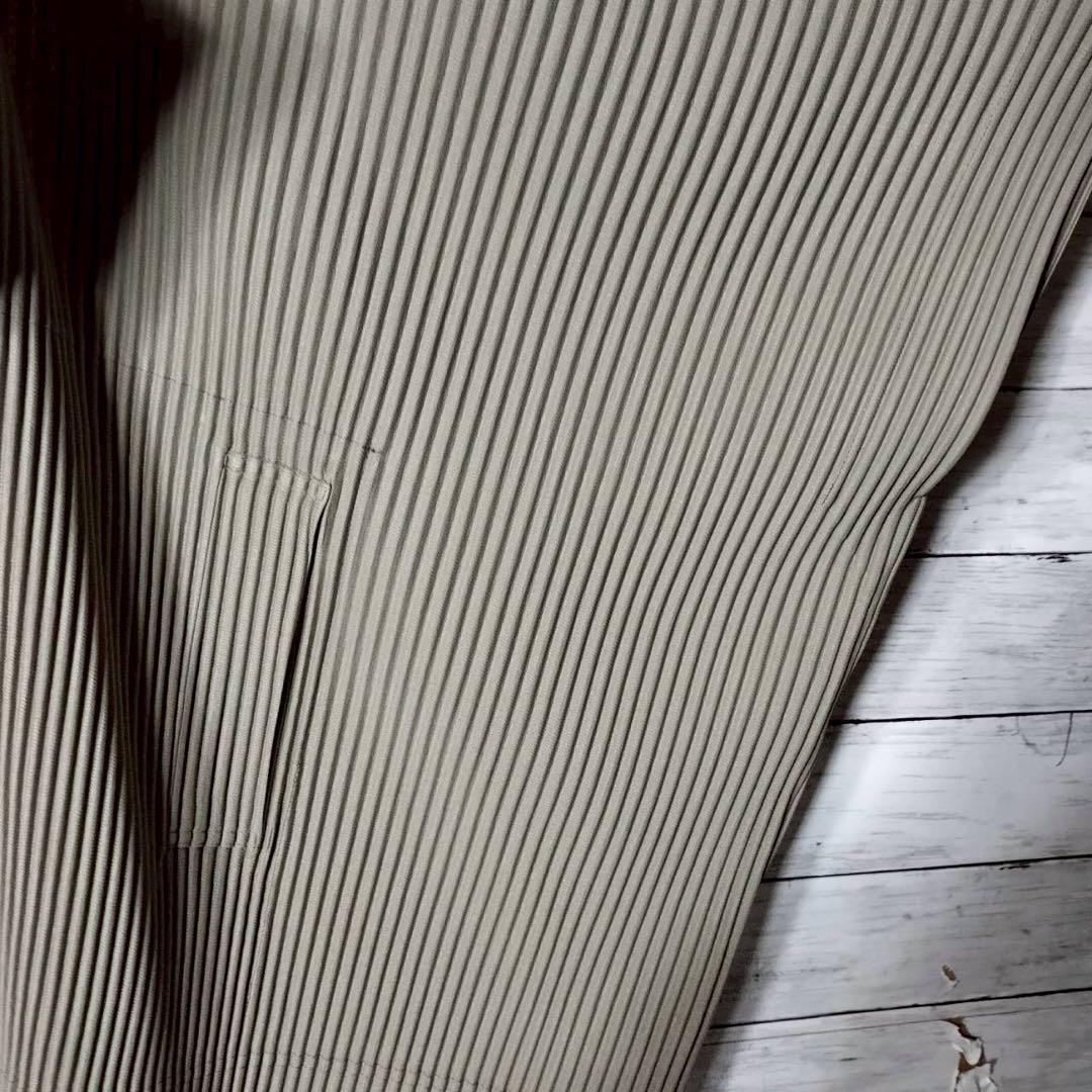 オムプリッセイッセイミヤケ フーディ ポンチョカーディガン マント ミドル丈