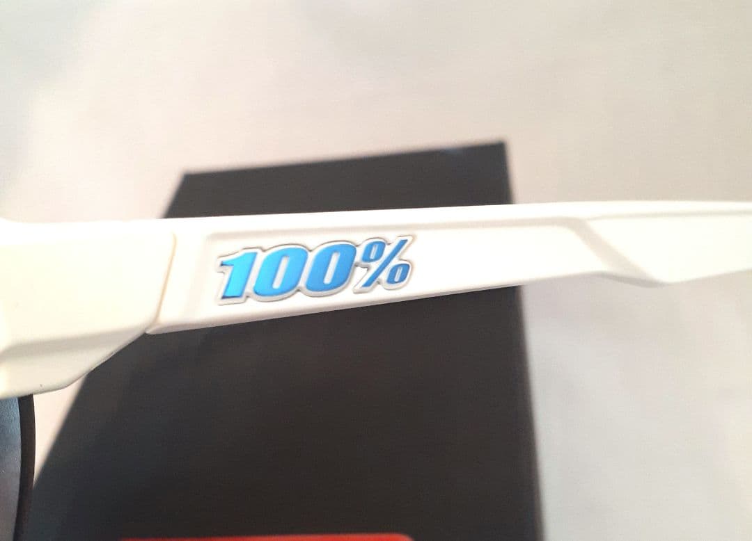 100% S2 ホワイト ブルー ワンハンドレッド サングラス