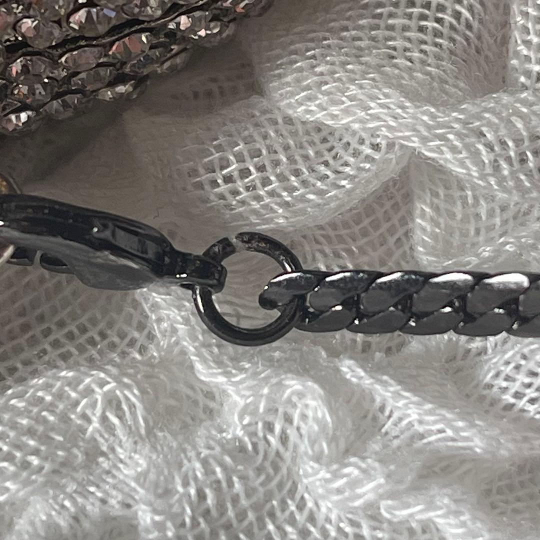 ネコ型 猫型 ダイカット ラインストーン バッグ 鞄 キラキラ パーティー 豪華