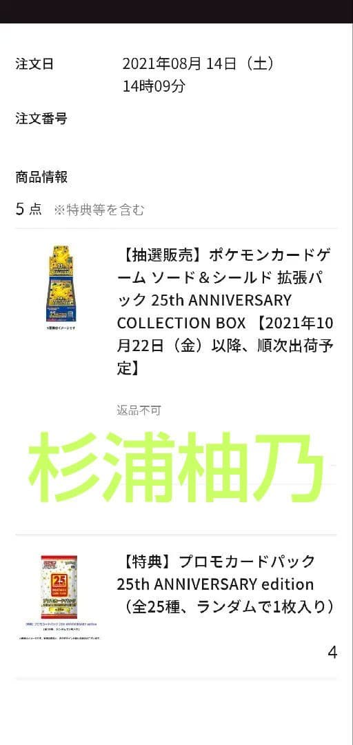 25th Anniversary Collection 未開封