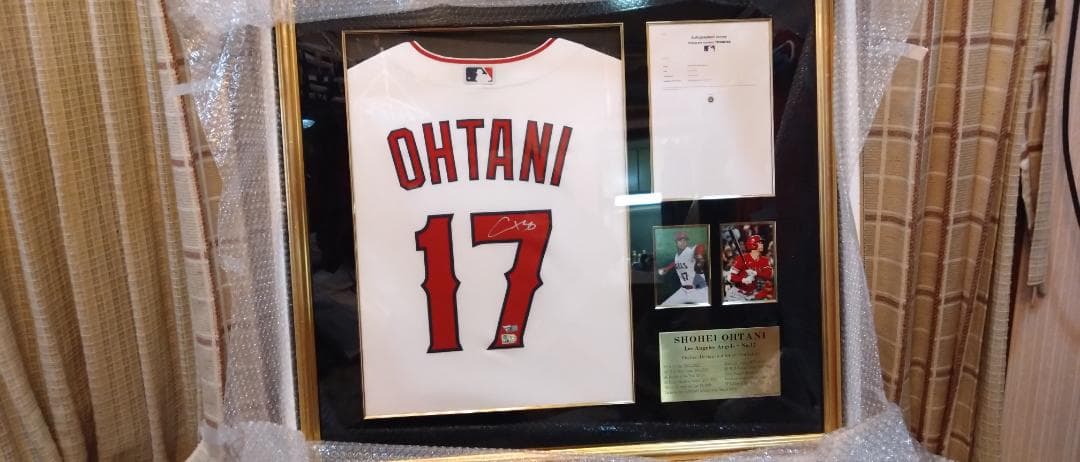 K*Y様 大谷翔平 直筆サイン入りユニフォーム 17