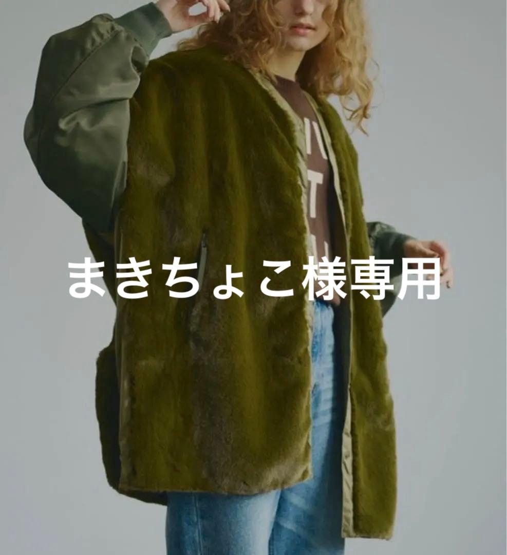 オリーブグリーン モッズコート