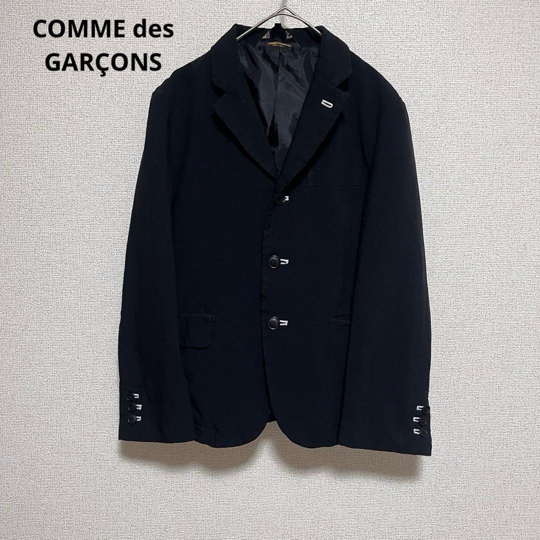 美品　ブラック コムデギャルソン　ポリ縮絨　ジャケット