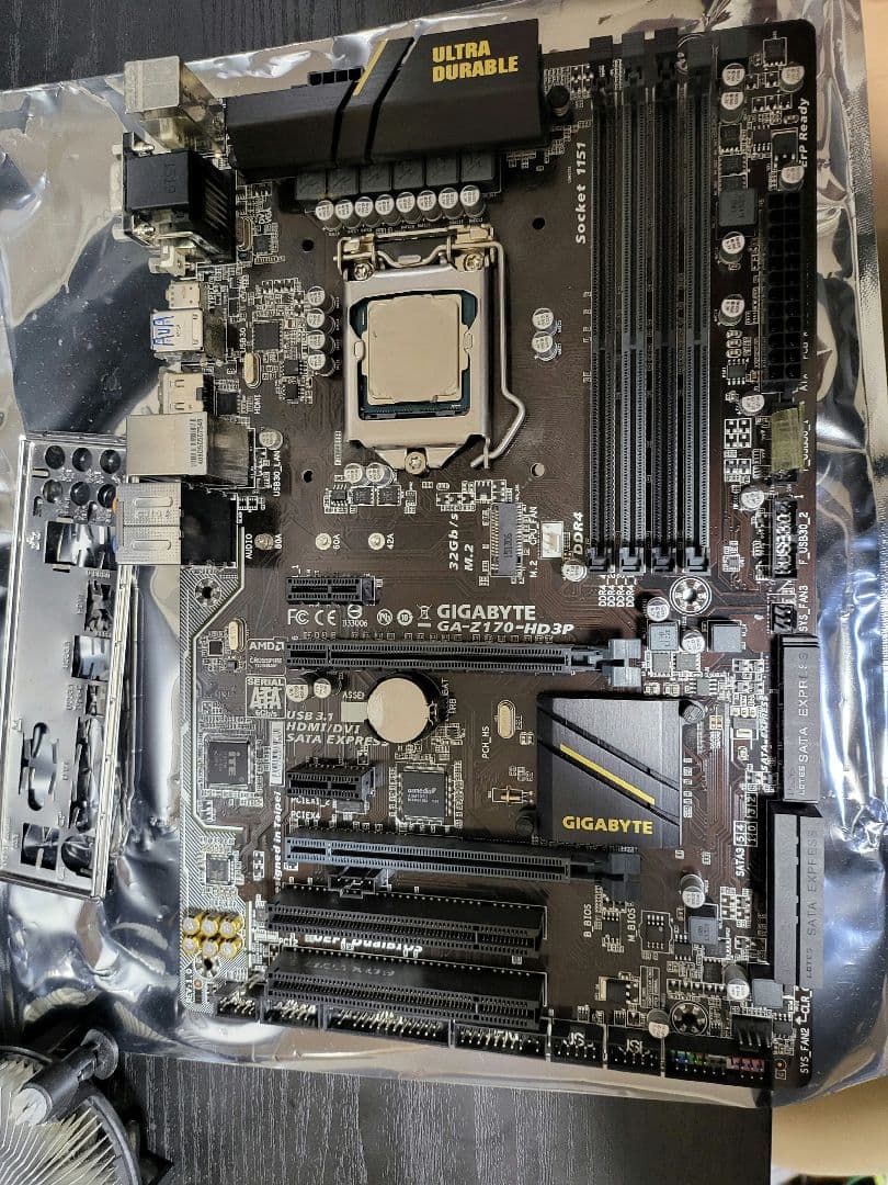 マザーボード i7-7700 + GIGABYTE GA-Z170-HD3P