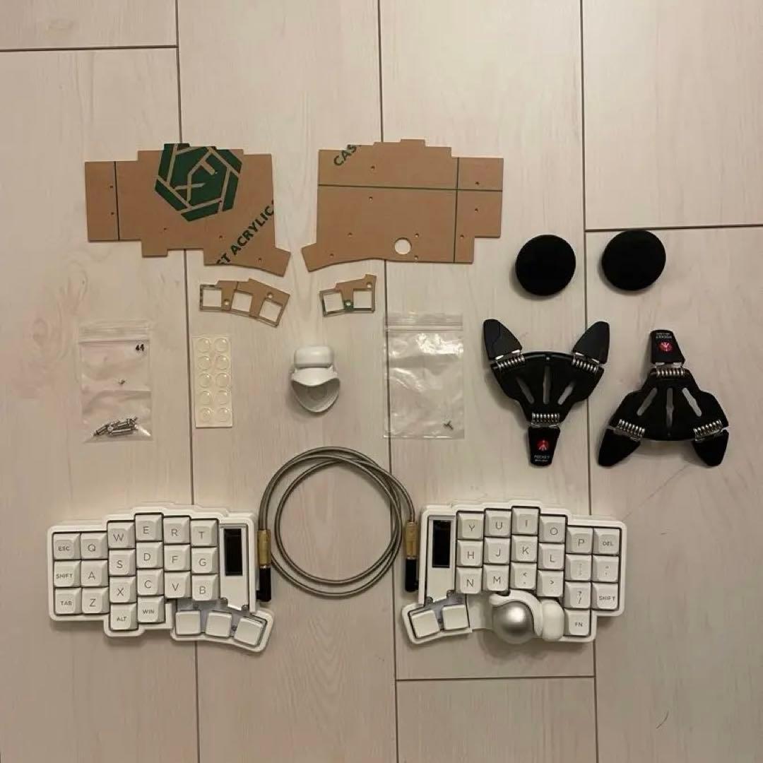 keyball44 + ケース + スイッチ + キーキャップ + テンティング