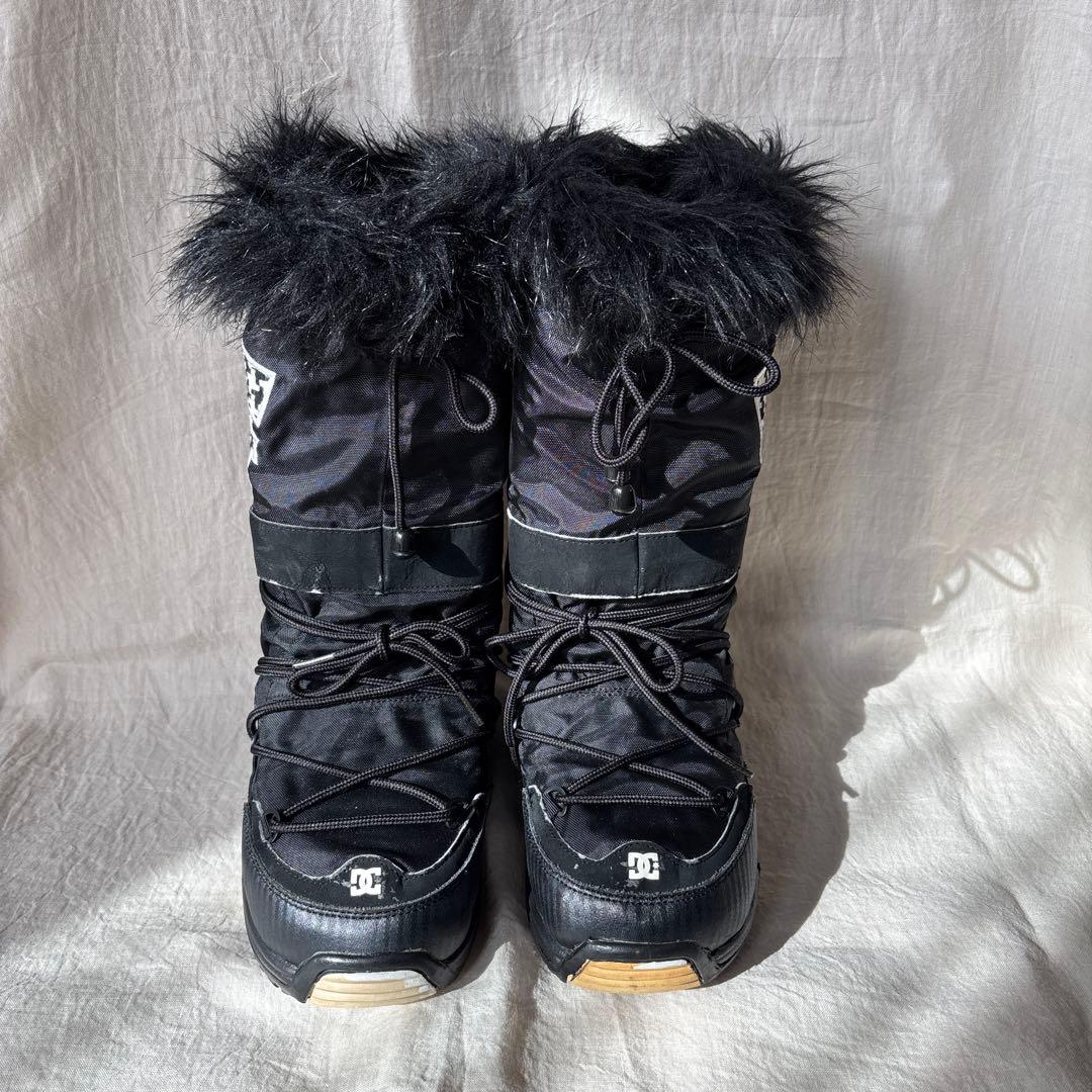 DC Shoesファー付 スノーブーツ Ｍ　ブラック Y2K