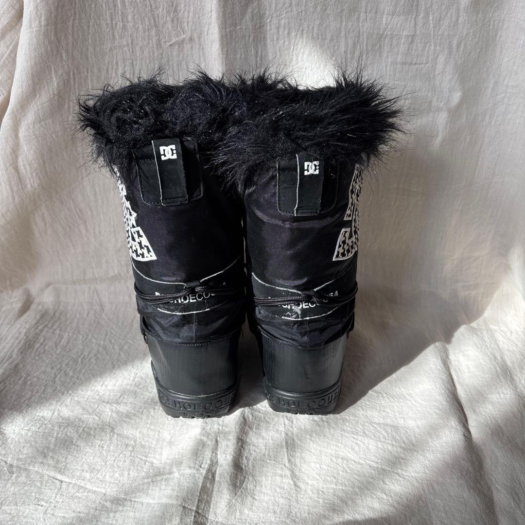 DC Shoesファー付 スノーブーツ Ｍ　ブラック Y2K