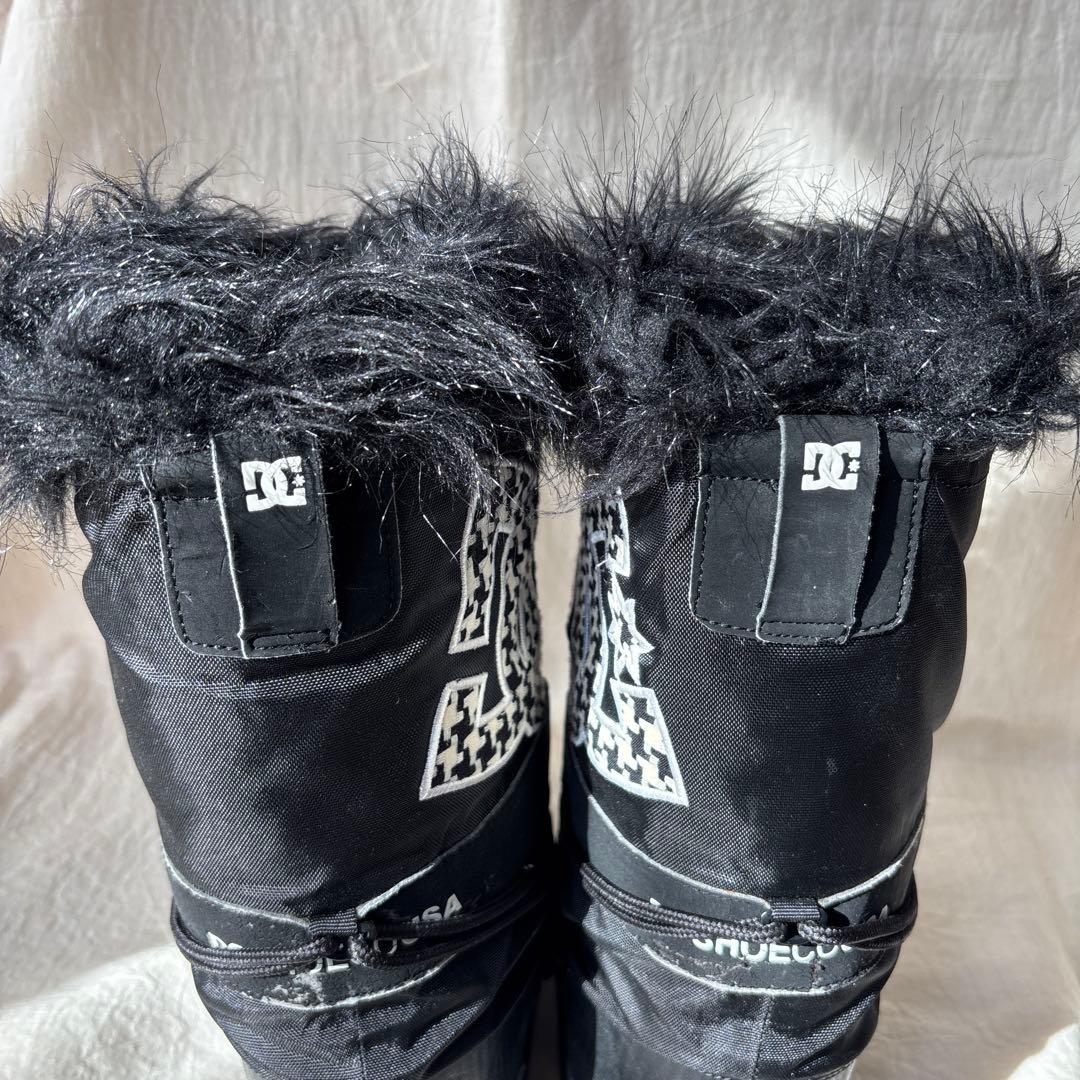 DC Shoesファー付 スノーブーツ Ｍ　ブラック Y2K