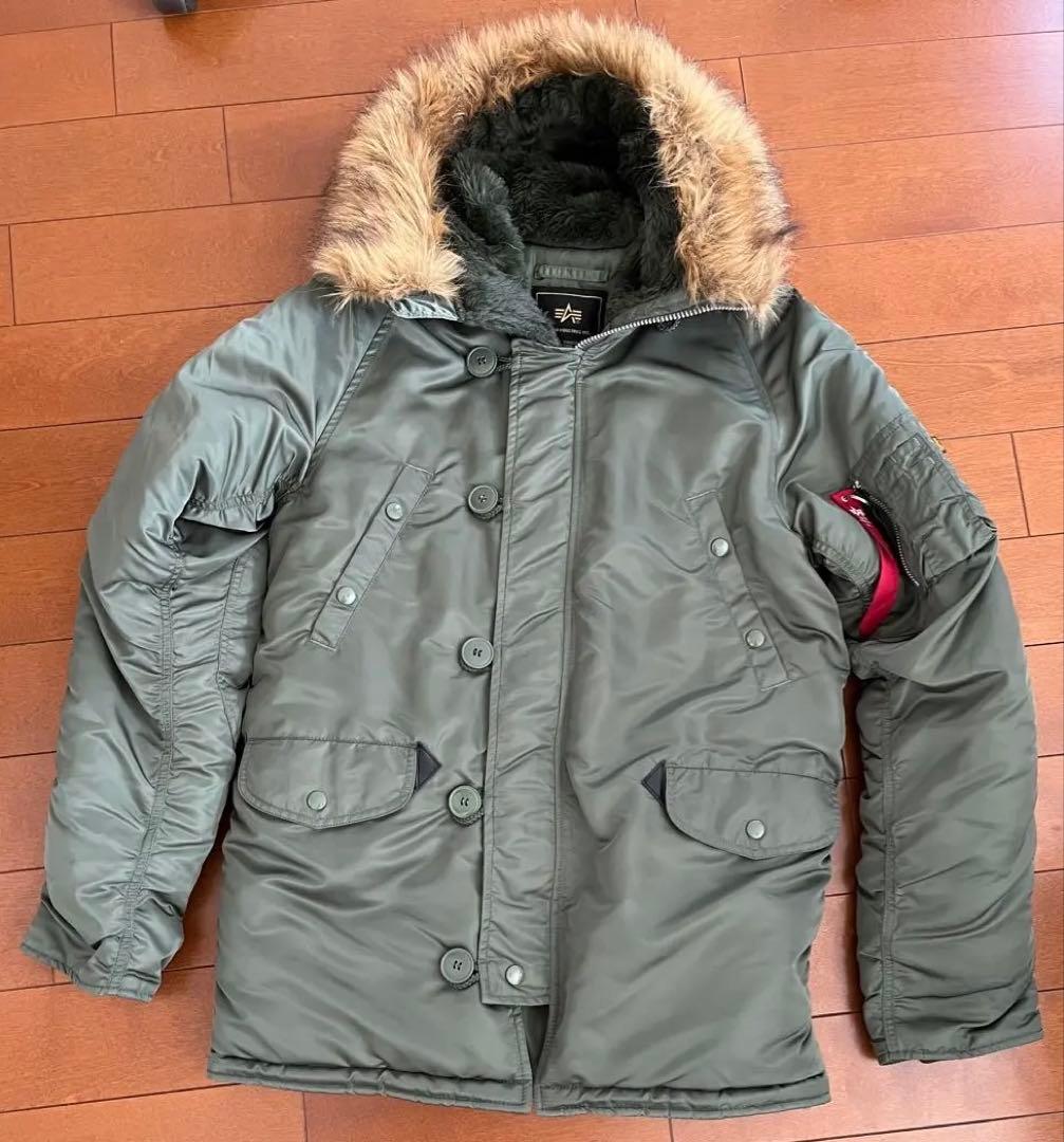 ALPHA N-3B アルファ、ミリタリージャケット、美品