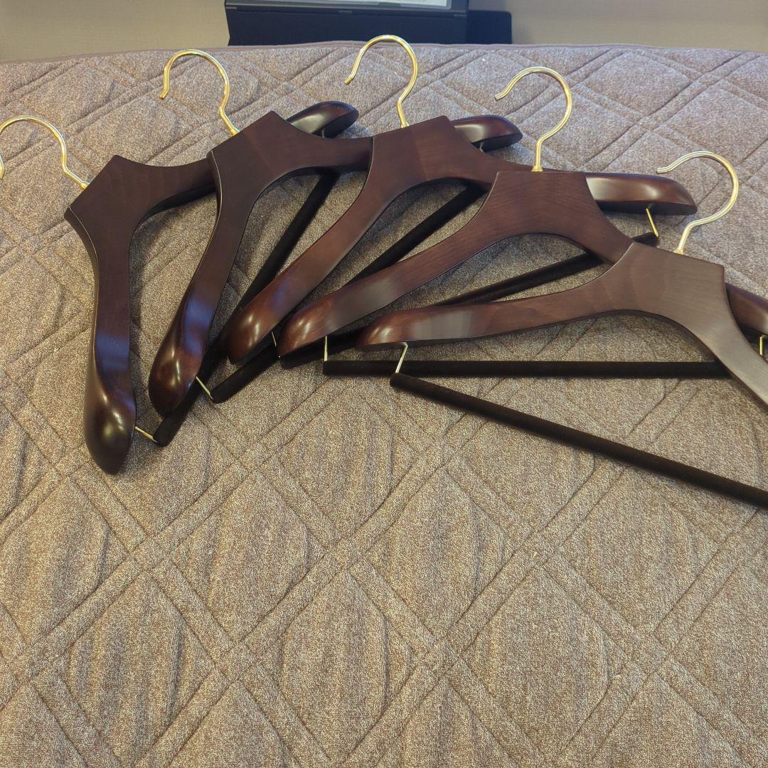 NAKATA HANGER 木製ジャケットハンガー 5本セット