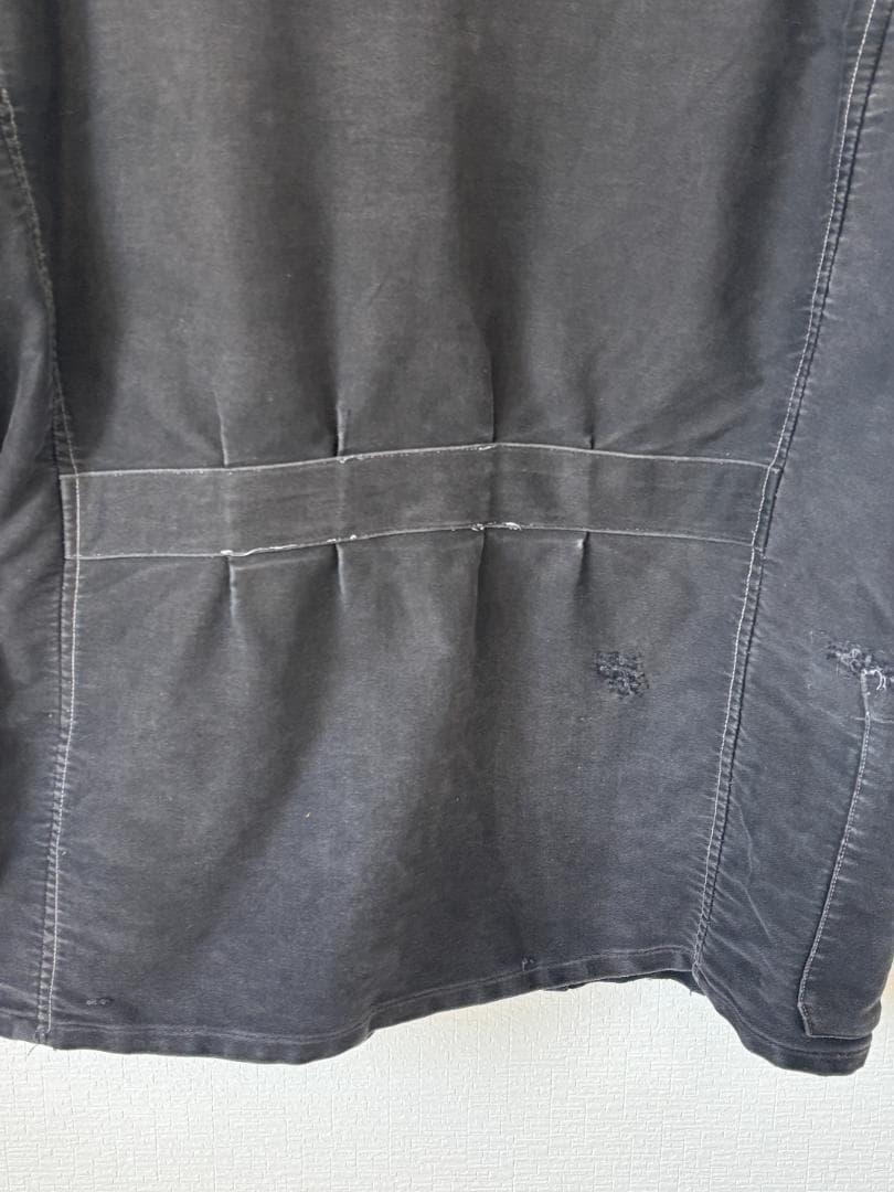 1940-50s フランス製 ブラック モールスキン ジャケット