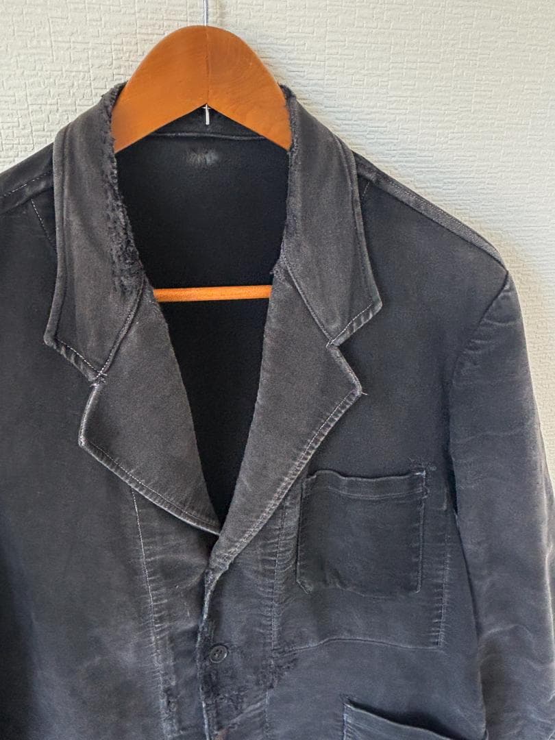 1940-50s フランス製 ブラック モールスキン ジャケット