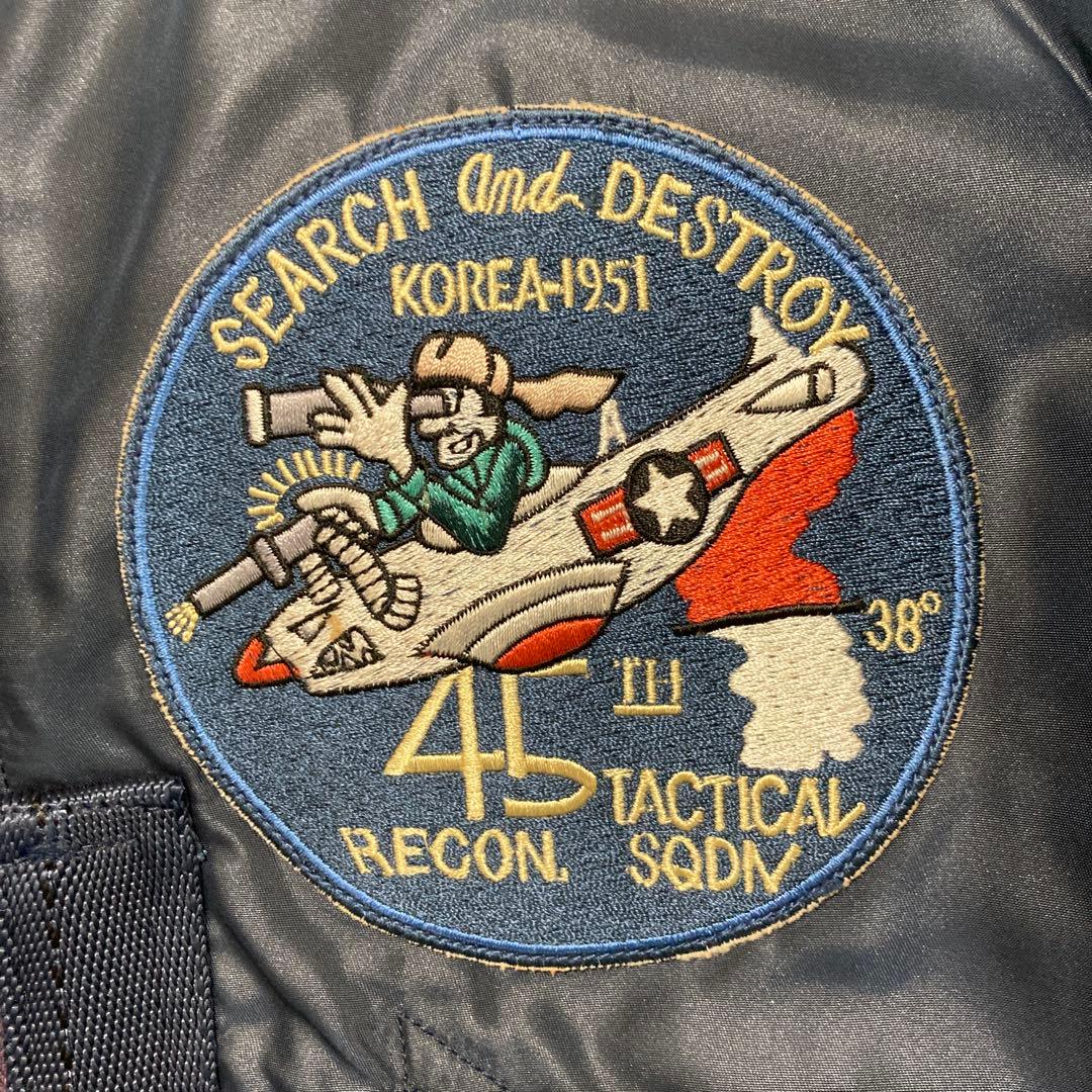 00'未使用 旧REAL McCOYS L-2AフライトJKT AFブルー38