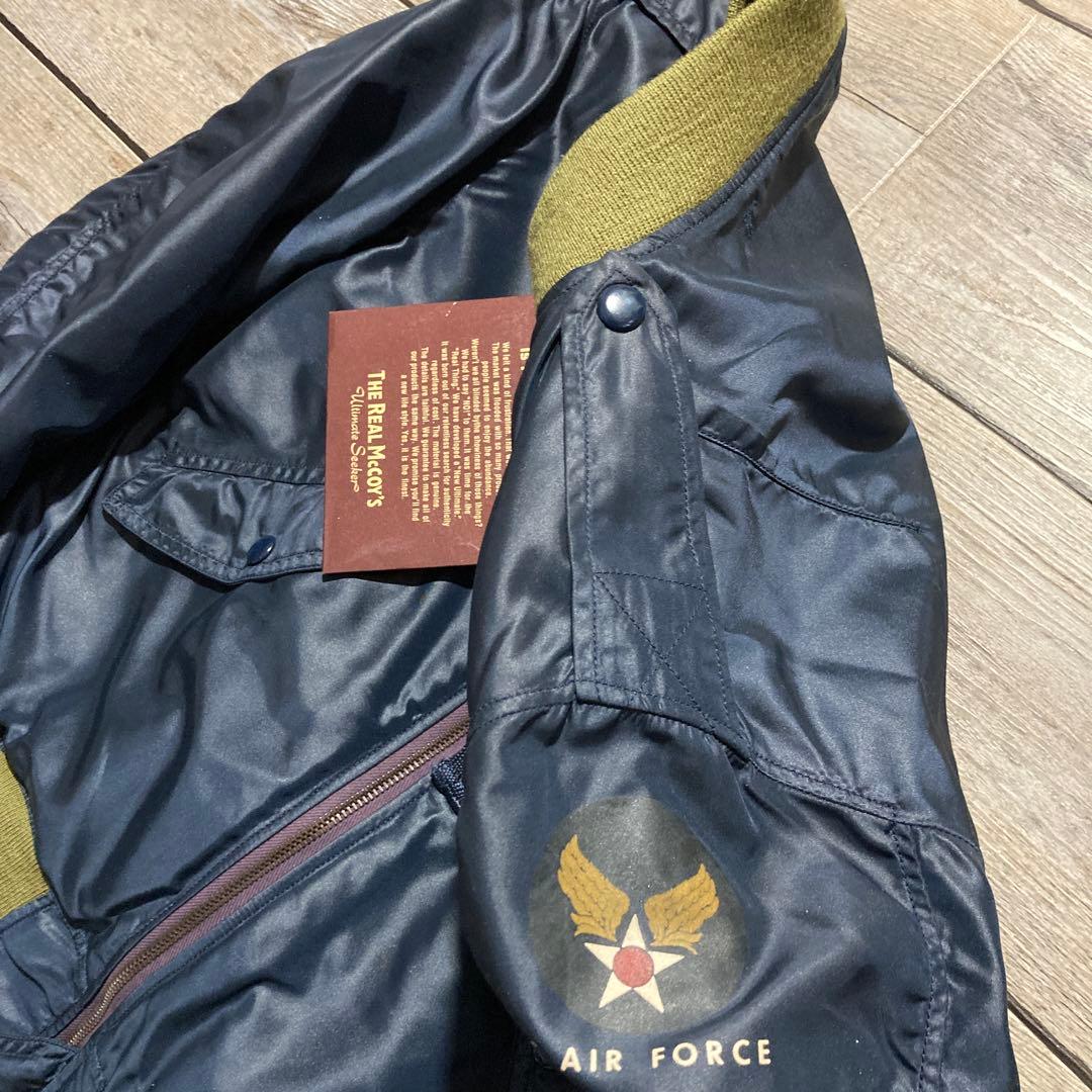 00'未使用 旧REAL McCOYS L-2AフライトJKT AFブルー38