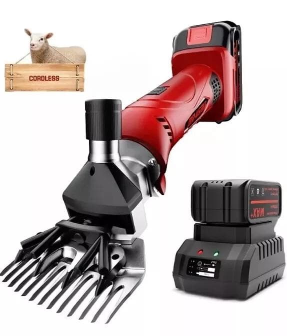 羊、馬、牛　コードレス電動バリカン　GDJOB HC-550　バッテリー2個