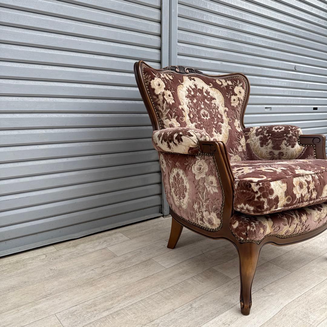 karimoku 金華山　カリモク 1人掛けソファ 鋲打ち ヴィンテージ