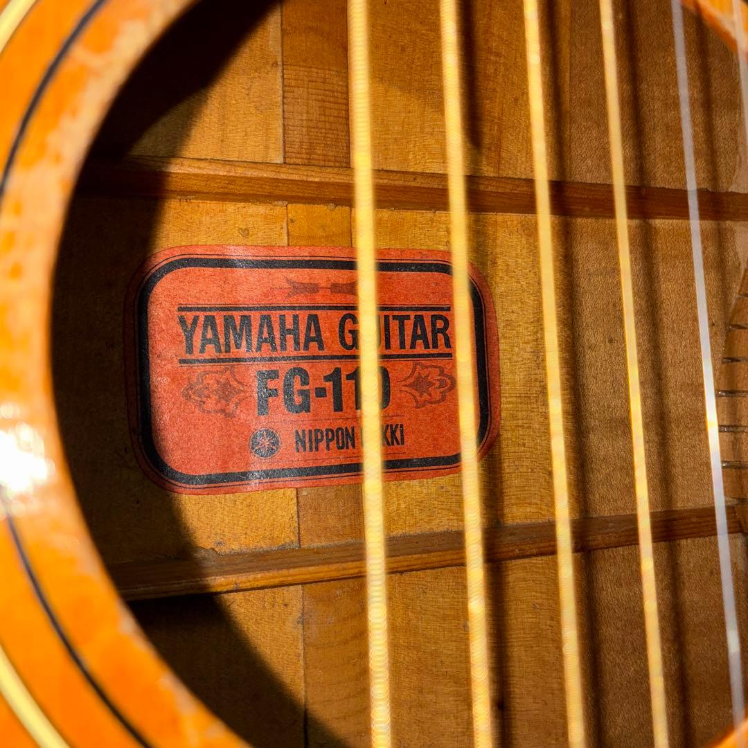調整済み　初期　YAMAHA 赤ラベル　fg-110 素晴らしい音です　爆音