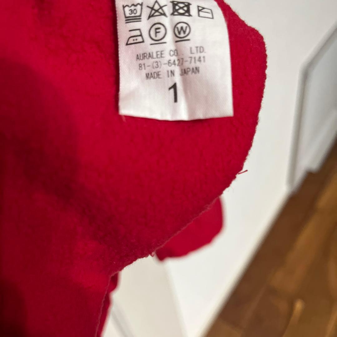 オーラリー　エラスティック ハイゲージ ボートネックスウェット