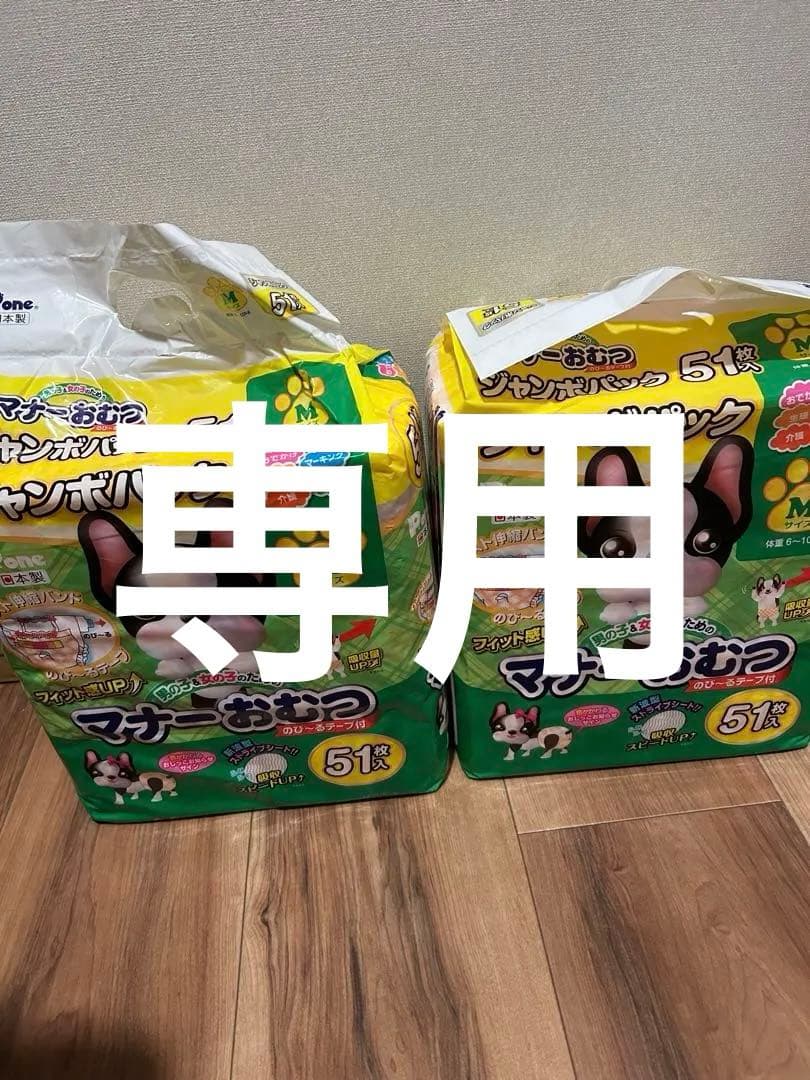 P.one マナーおむつ ジャンボパック M51枚入×15袋セット